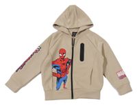 Béžová prepínaci mikina so Spider-manem a kapucňou PRIMARK