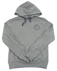 Šedá melírovaná mikina s potiskem a kapucí Jack Wills