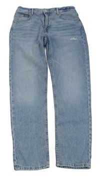 Modré relaxed tapered rifle s prošoupáním H&M