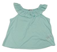 Tyrkysový top s volánem H&M