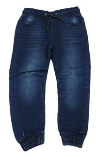 Tmavomodré teplákové cuff rifle Denim Co.