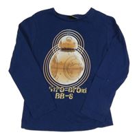 Tmavomodré tričko s BB-8 - Star Wars