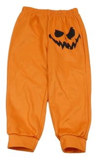 Oranžové tepláky s tekvicou Shein