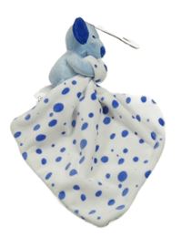 Nové - Bílý puntíkatý plyšový usínáček so psem Dunnes