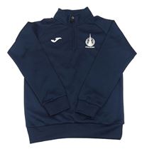 Tmavomodrá športová funkčná mikina s logom Joma