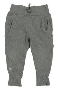 Šedé melírované tepláky 