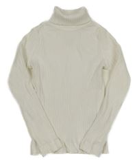 Bílý žebrovaný rolák Zara