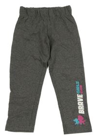 Šedé tepláky s nápisem Nickelodeon