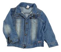 Modrá rifľová bunda s nápisom C&A