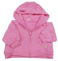 Neonově růžová propínací mikina s kapucí Next