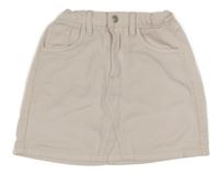 Svetloružová rifľová sukňa