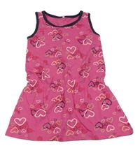 Ružové šaty so srdiečkami Name it