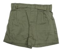 Khaki plátěné kraťasy 