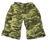 Khaki army plátěné kraťasy 