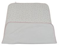 Bílá deka s růžovými kvítky Matalan