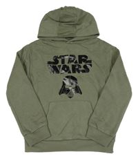 Khaki mikina se StarWars a kapucí Primark