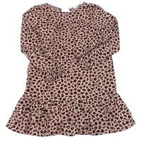 Staroružové menšestrové šaty s leopardím vzorom zn. H&M