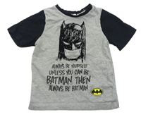 Sivo-čierne tričko s Batmanem George