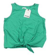 Zelený crop top s uzlíkem Next