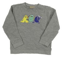 Sivá mikina s písmeny Manor