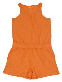 Oranžový kraťasový overal Tchibo