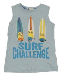 Svetlomodré tielko s Mimoni H&M