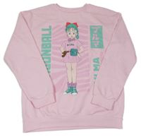 Svetloružová mikina s dívkou - Dragonball Primark