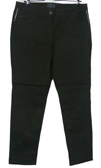 Dámske khaki plátenné nohavice C&A