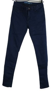 Dámské tmavomodré skinny rifle Denim 