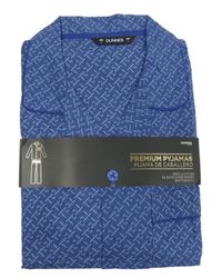 Nové - Pánské modré vzorované pyžamo Dunnes 