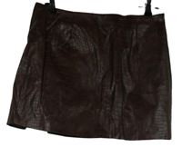 Dámska hnedá koženková sukňa Shein