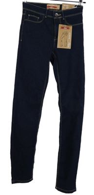 Nové - Dámske tmavomodré slim rifle Janina