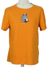 Pánske oranžové tričko s obrázkom Craghoppers