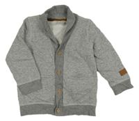 Sivo-biela pruhovaná prepínaci mikina H&M