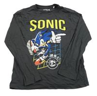 Sivé tričko so Sonicem