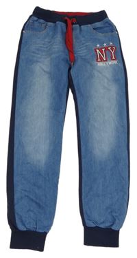 Modré cuff rifle s písmeny