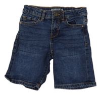 Tmavomodré riflové kraťasy Zara