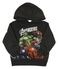 Čierna mikina s Avengers a kapucňou H&M