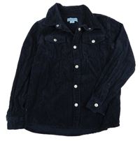 Tmavomodrá manšestrová košile JUMPERS