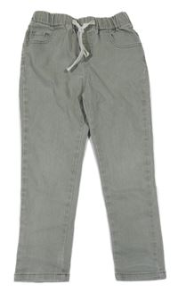 Zelené elastické rifle Shein