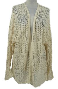 Dámsky béžový svetrový vzorovaný cardigan Papaya