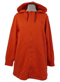 Dámská červená propínací dlouhá mikina s kapucí Esmara