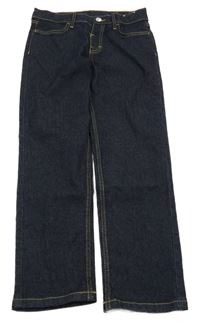 Tmavomodré slim fit rifle H&M