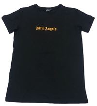 Čierne tričko s nápisem - Palm Angels