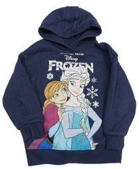 Tmavomodrá mikina s Elsou a kapucňou zn. Disney