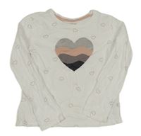 Biele tričko so srdiečkami Primark