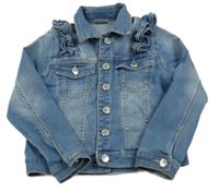 Modrá riflová bunda s volánkem Matalan