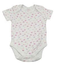 Bílé body se srdíčky