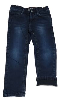 Tmavomodré podšité skinny rifle S. Oliver