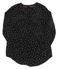 Černá lehká halenka s hvězdami Page one young